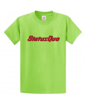 StatusQuo Classic Unisex Kids and Adults T-Shirt for Music Fans